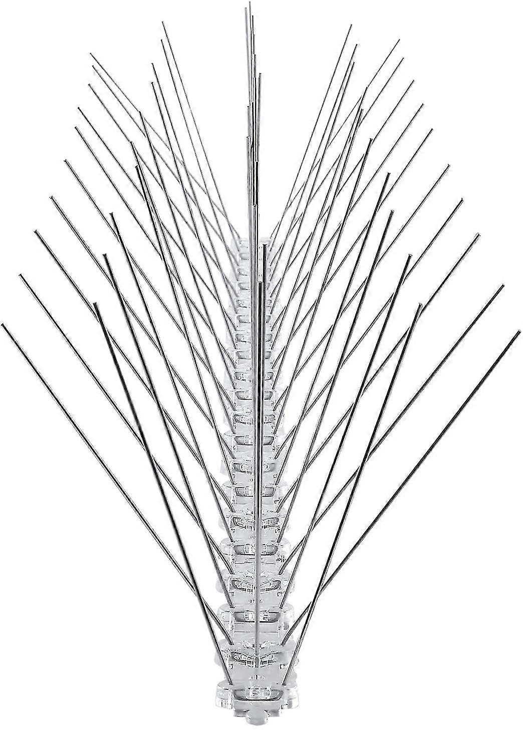 pigeon repellent stainless steel bird spikes total length 3 metres 6 elements 50 cm bird repellent spikes with click lock and predetermined breaking p