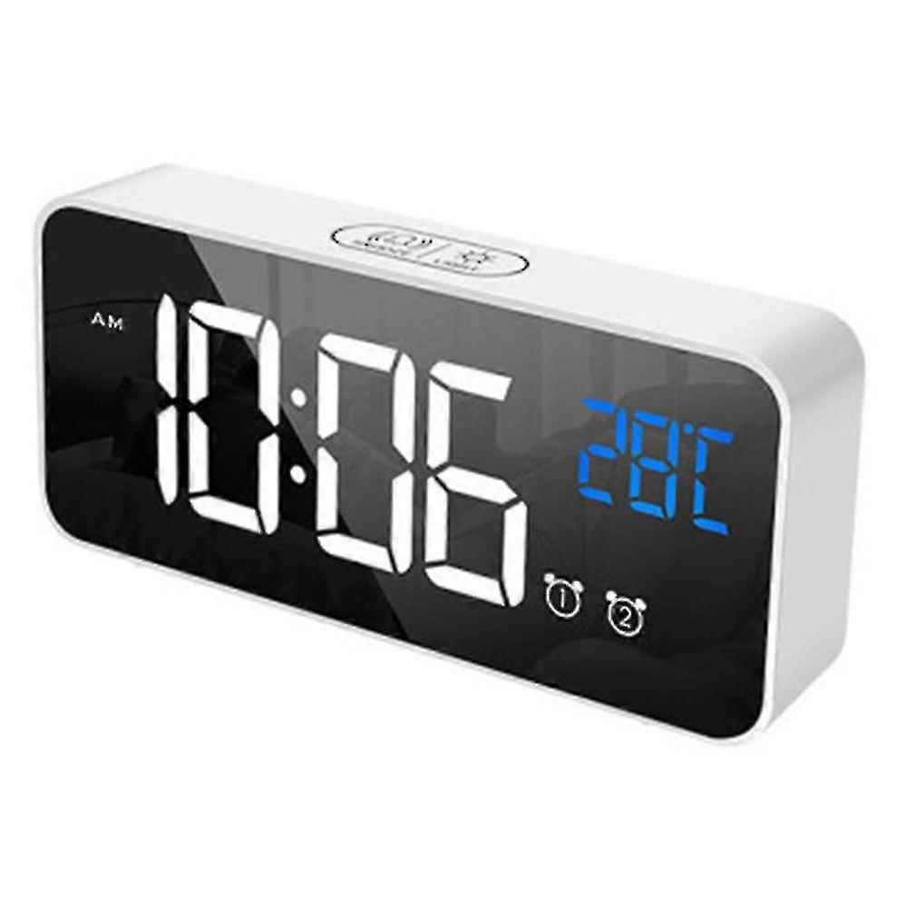 Led Display Digital Alarm Clock, Digital Clock Large Display, Usb Charging Port, Volume And Brightness Adjustable