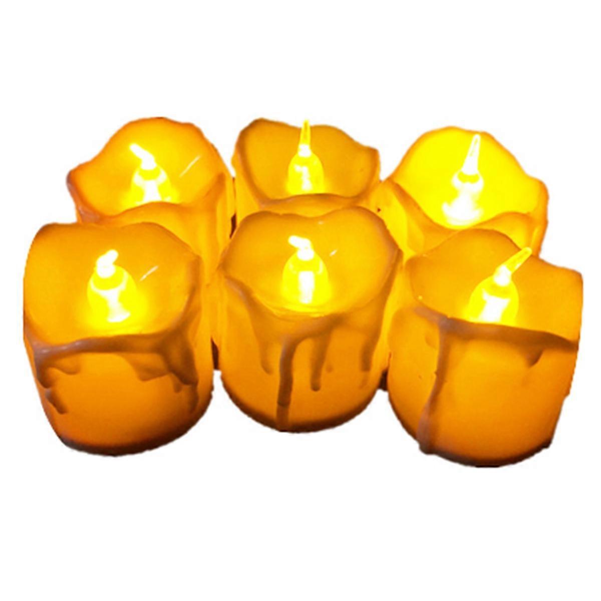 24PCS Tea Light with Timer LED Tea Light Candle Battery Powered Flameless Candle Warm White