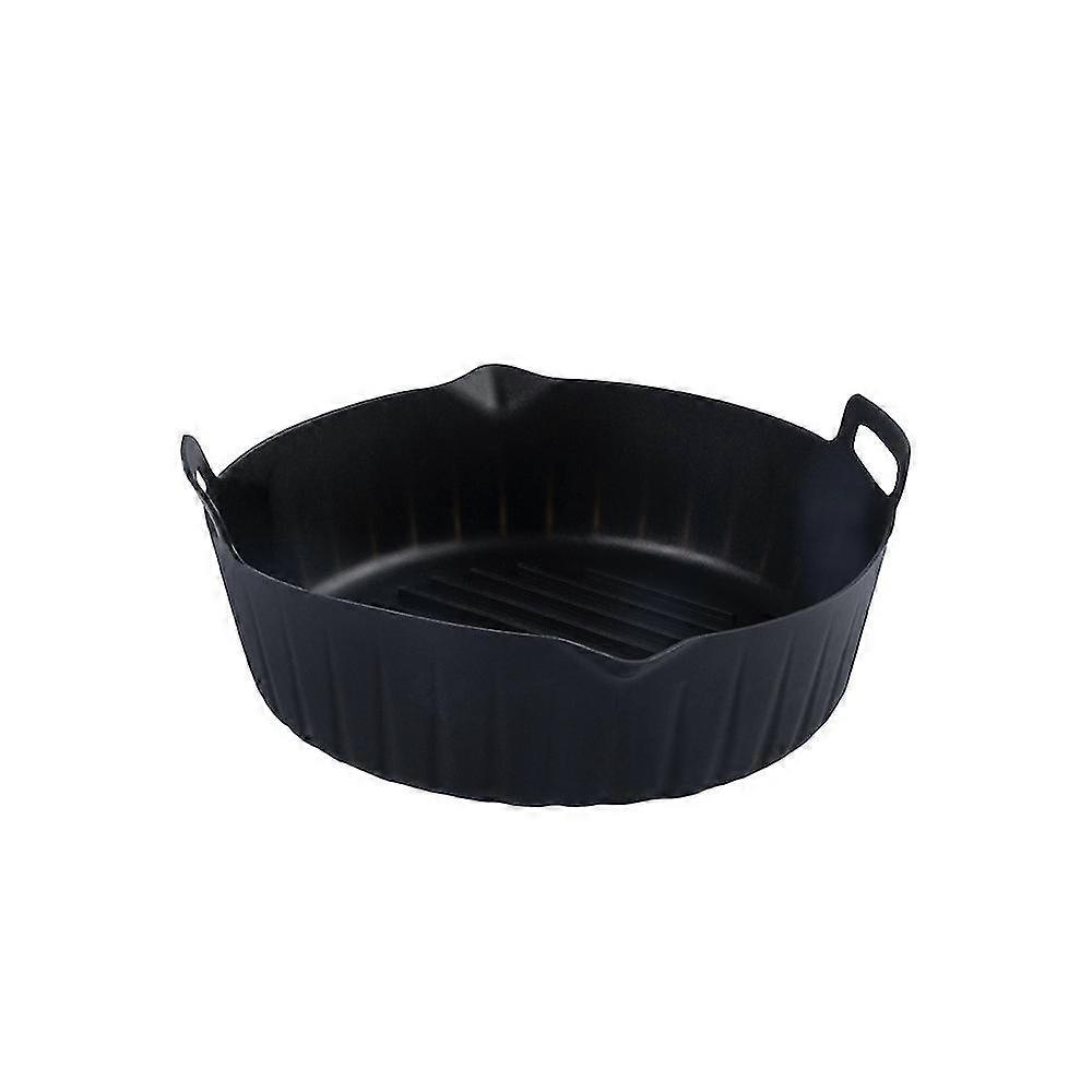 Heißluftfritteuse Silikon Liners Korb, Heißluftfritteuse Silikonschüssel, wiederverwendbares Backblech Kochofen Zubehör