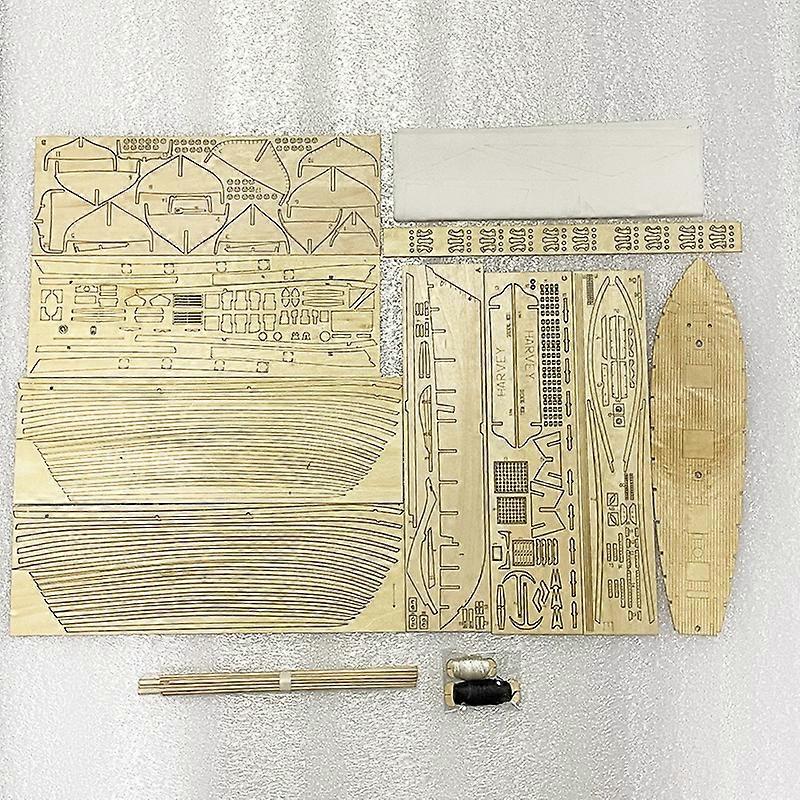 在庫スケール1/96クラシックアンティークボートモデルビルディングキットHARVEY 1847木製ヨットDIYホビーボート