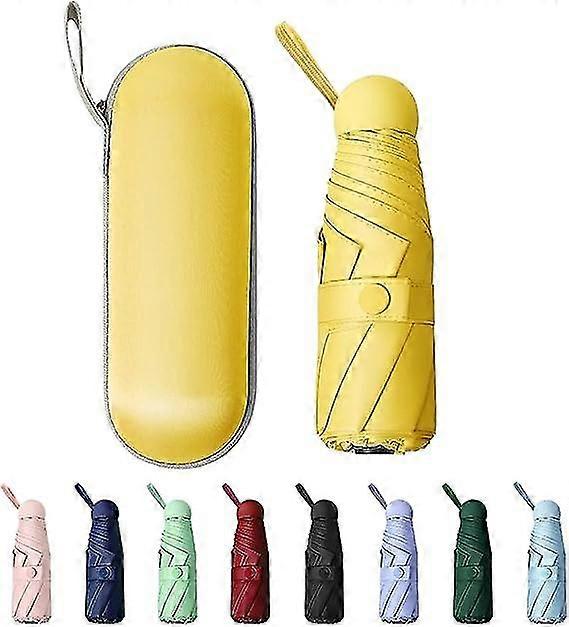 מיני מטריית נסיעות מתקפלת עמידה לרוח, שמשיה ומטריה, קומפקטית וניידת, מתאימה לנשים גברים - אולטרה קל חמש פעמים שמונה עצמות אום