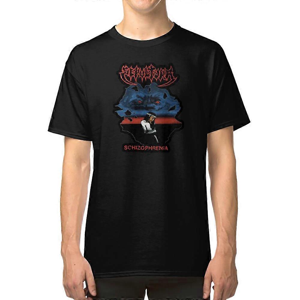 schizophrenia by red devil eye's T-shirt