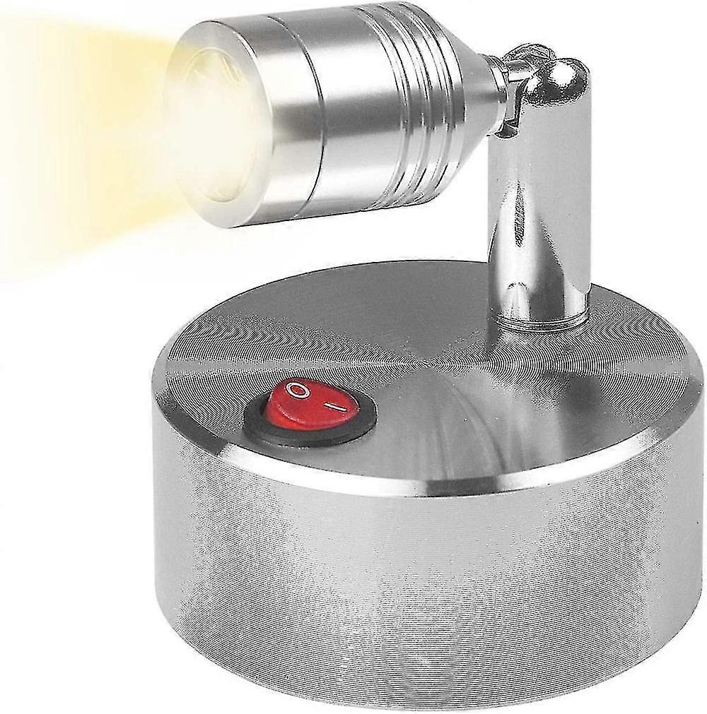 Led Spotlight Wireless Battery Powered Wall Light Warm White Light