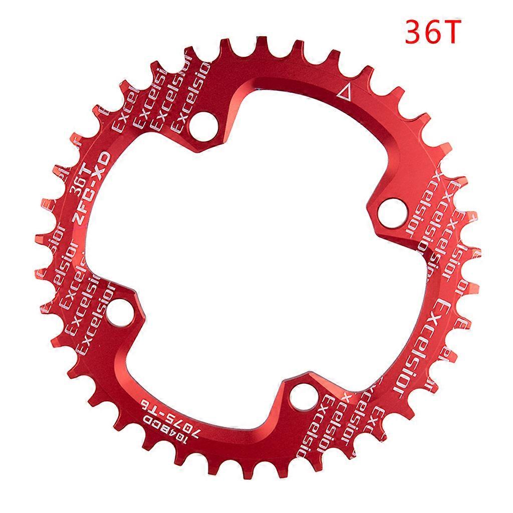 Pignon de changement de dents positif et négatif pour vélo, disque à vitesse unique 104BCD 32T 34T 36T
