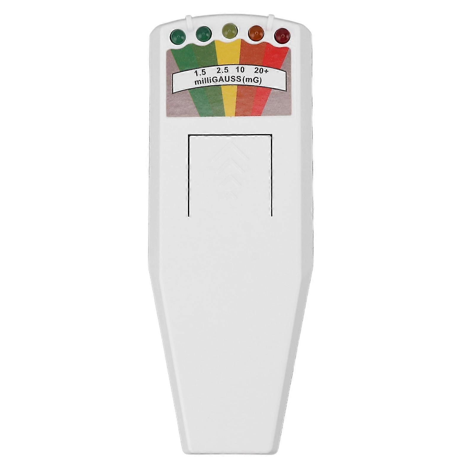 Handheld Nuclear Radiation Detector Geiger Counter with Light Indicator Alarm - Easy Operation Household Radiation Meter (White)