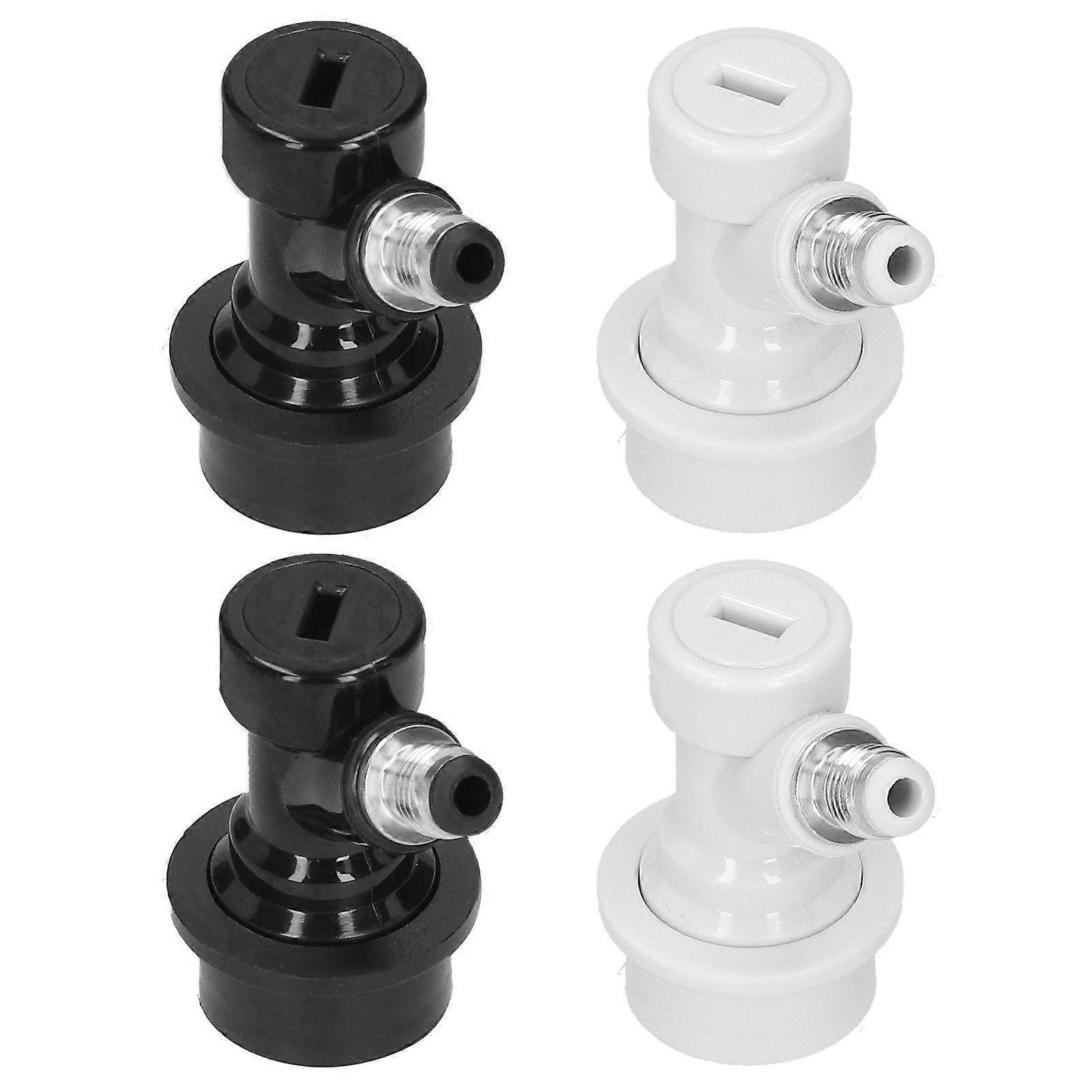 2 Pair Ball Lock Keg Disconnect Set Keg Couplers Homebrew Beer Keg Connectors for Corny