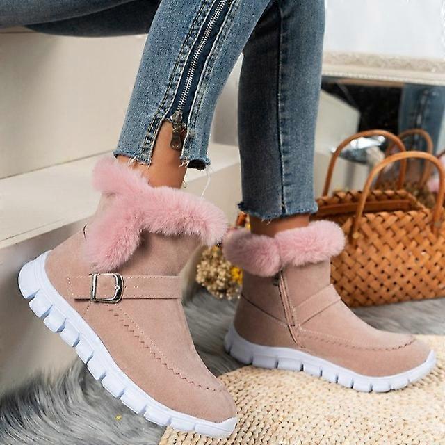 Winter Women Fur Warm Chelsea Snow Boots Casual Shoes New Short - Main Image
