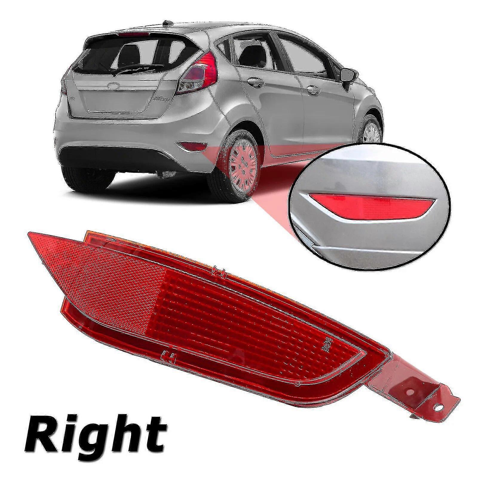 Rear Bumper Reflector Fog Lamp Tail Brake Light Right For Ford Fiesta Mk7 2008 2009 2010 2011 2012 2013 2014 Cmax 2010-2015