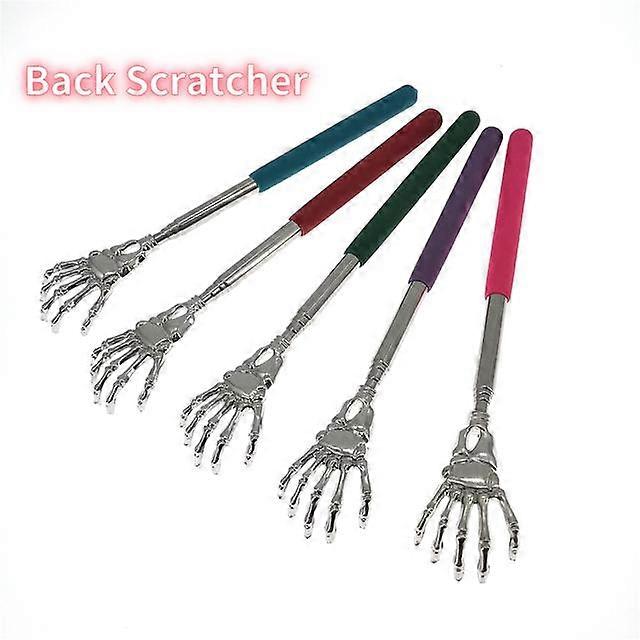 2pc New Portable Random Color Convenient Claw Telescopic Back Scratcher For Massage