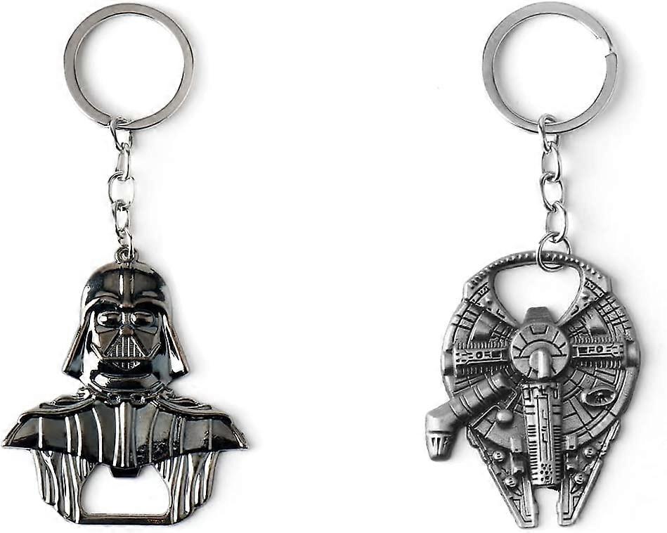 Star Wars Bottle Opener - Star Wars Keychain - Darth Vader Beer Bottle Opener Manual Alloy 2 PCS