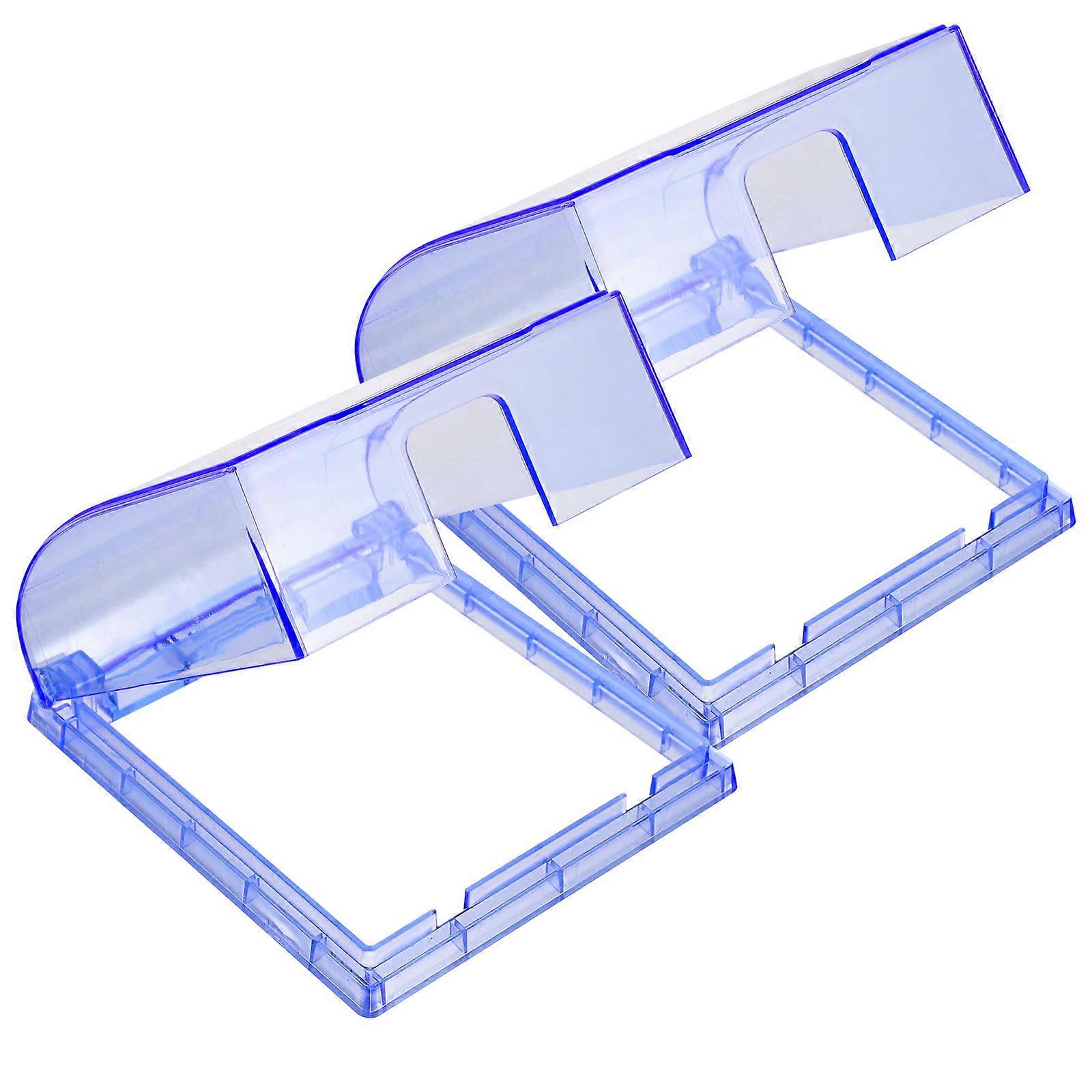 2pcs Plug Receptacle Protector Adhesive Weatherproof Outlet Cover Wall Plate