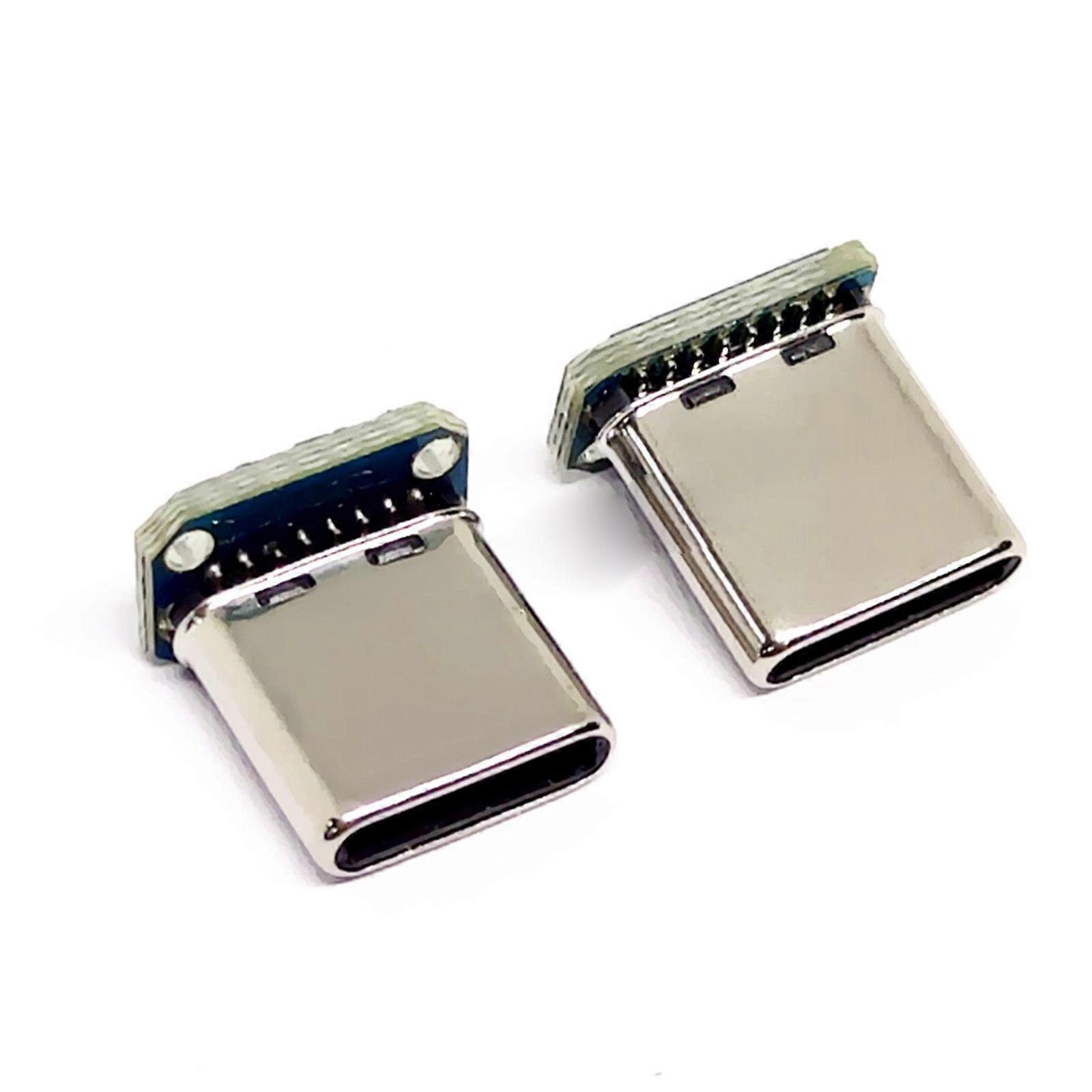 USB-C male for Head USB C Connector Port 16P Plug Male Vertical Patch Board