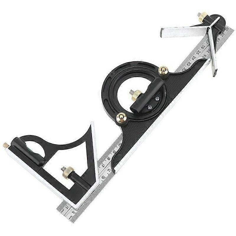 300MM Multi-function Protractor Combination Square Ruler Stainless Steel Measuring Tool Professional Carpenter Tools