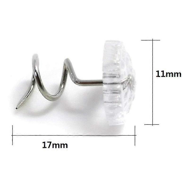 100Pcs Sofa Spiral Tacks Small Spiral Sofa Tack Room Reusable Bed Sheet Spiral Tacks