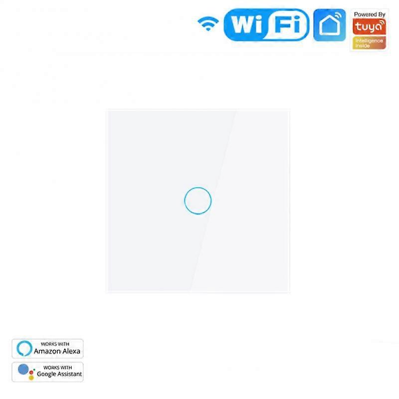 Aubess WiFi Smart Light Switch RF433 Neutral Wire Single Fire Smart Life Tuya App Control Works With Alexa Google Home 110V 220V