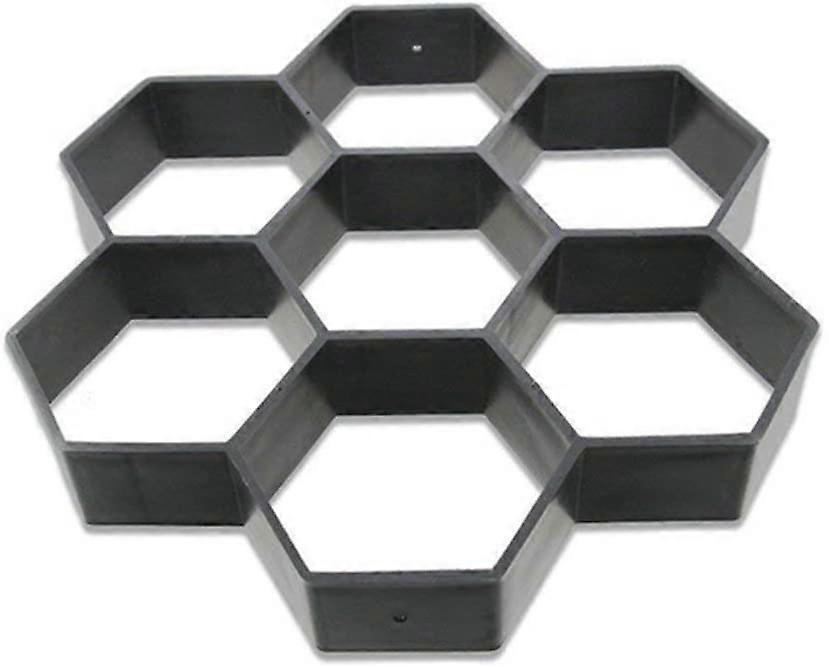 Moule hexagonal réutilisable pour pavés en béton, stepper, pierre de ciment pour trottoir, allée, patio