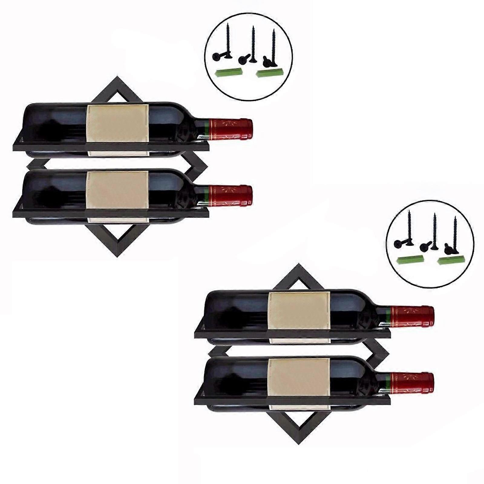 Wine Holders 2pcs/set Upside Down Folding Creative Wall Mounted Display Rack Fast