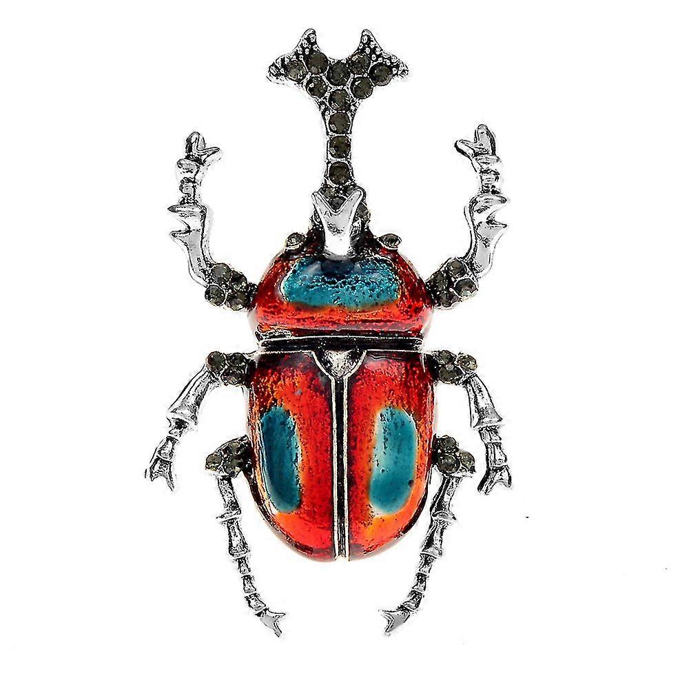 Broches Strass Bug Pour Femmes Enamel Beetle Pin Vivid Insect