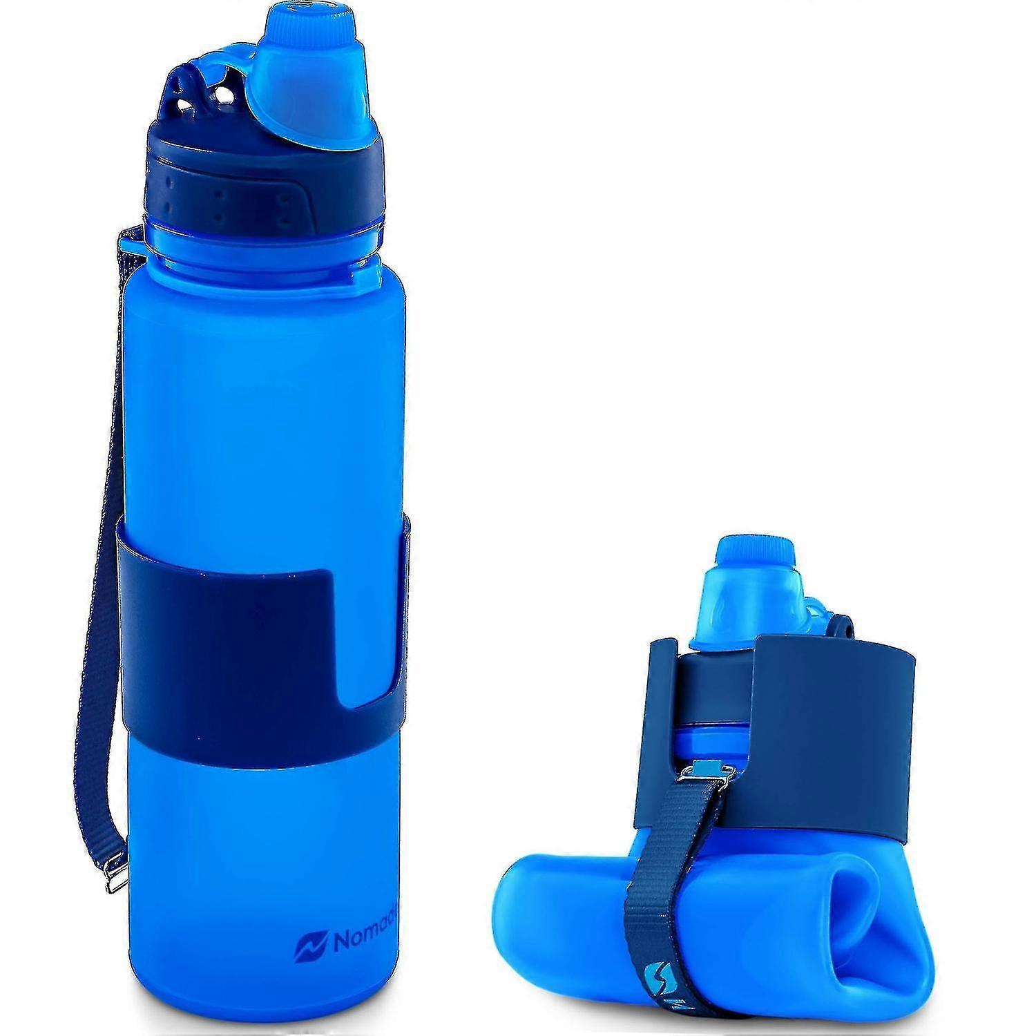 Collapsible Water Bottle 650ml Leak-proof Twist Cap