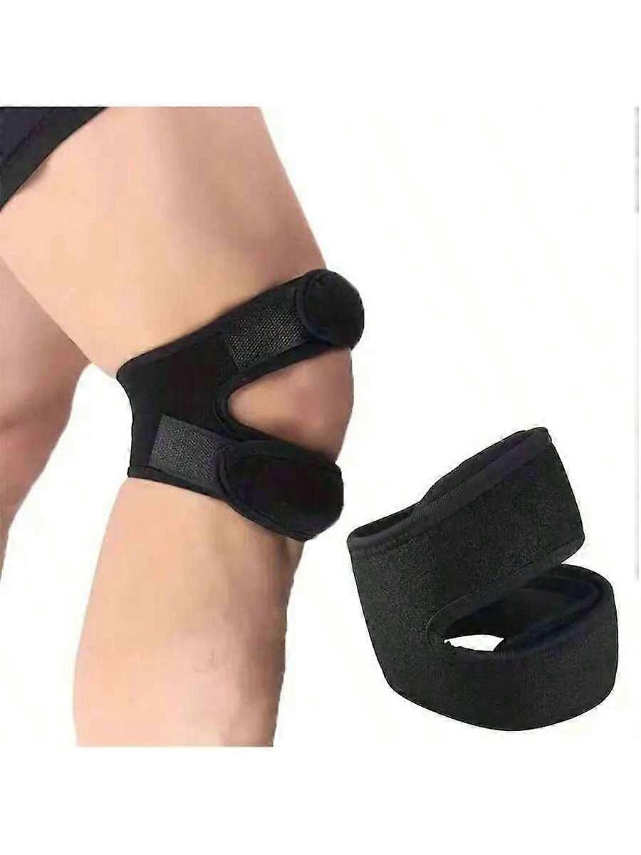 1 pc ספורט כרית ברכיים כפול patellar ברך patella גיד תמיכה רצועה סד כרית מגן פתוח עטיפת ברך רצועת התאמה נס לי