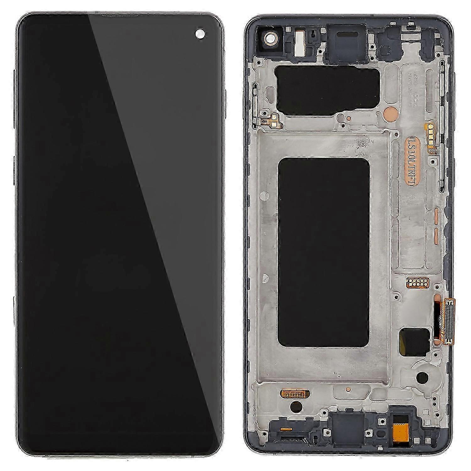Compatible with Samsung Galaxy S10 G973 Grade C LCD Screen and Digitizer Assembly+Frame