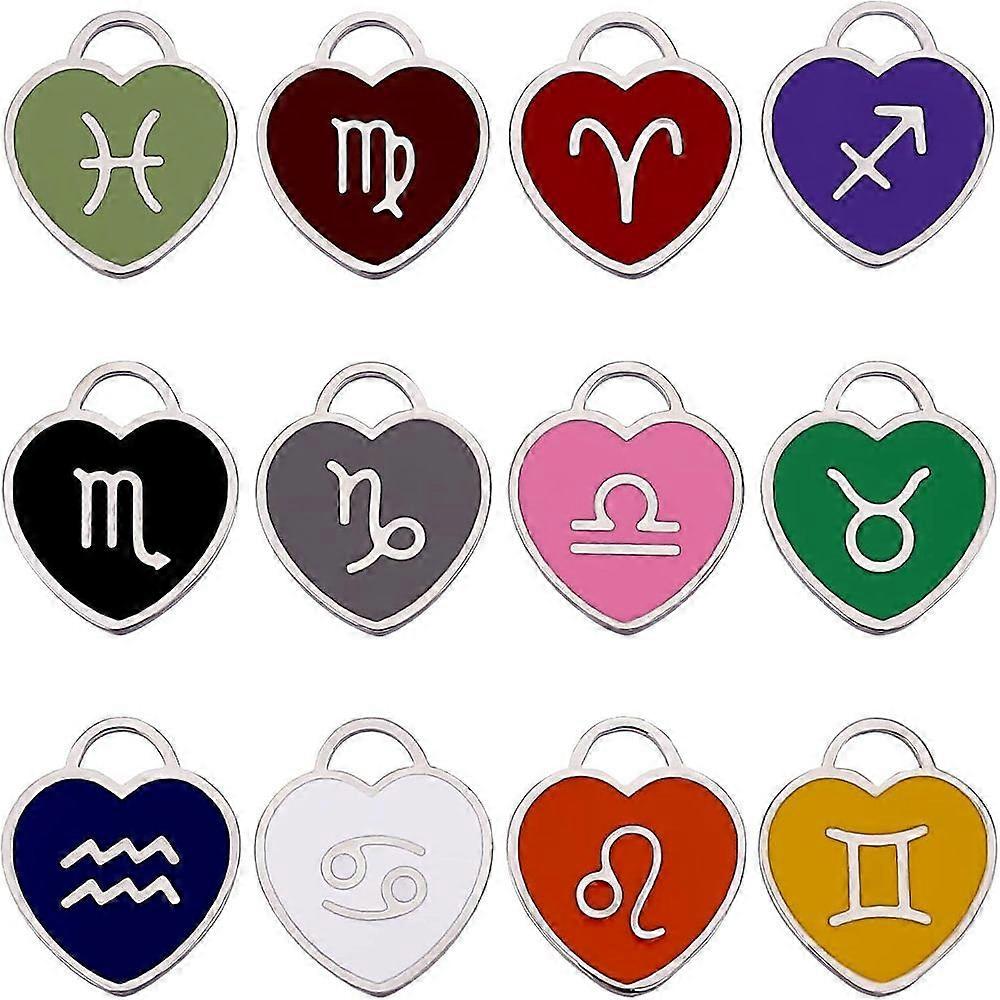 1Box Nbeads 100Pcs 5 Style Light Gold Alloy Enamel Pendants  Universe Space Charms Moon & Star & Planet Mixed Color 5pcs/style