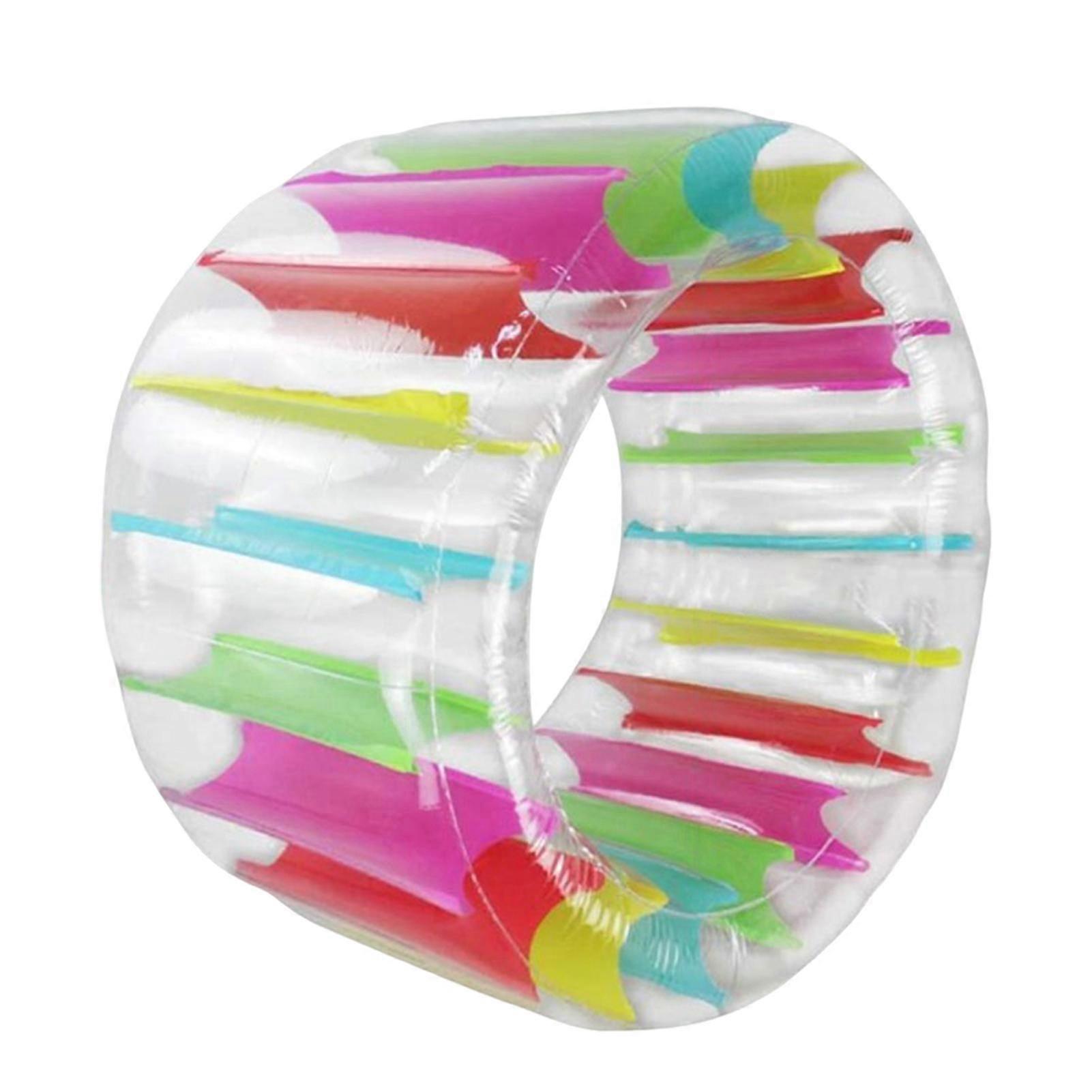Colorful Inflatable Water Wheel Pool Float Waterproof PVC Giant Roller Float Summer Children Swimming Pools Toy