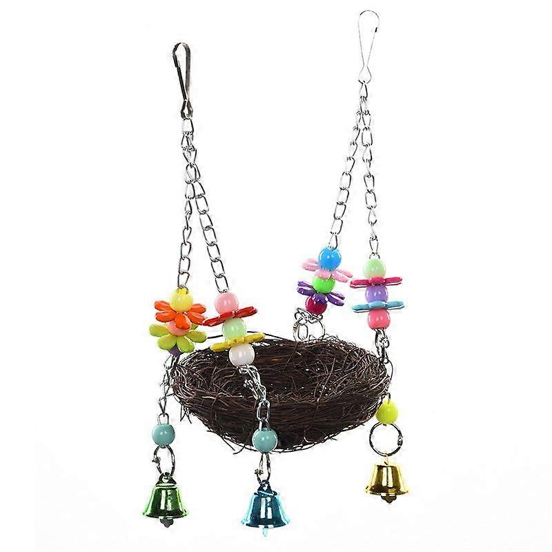 Handcraft Nest Toys For Birds parrots To Play Bite Climb Bird Swing Toys
