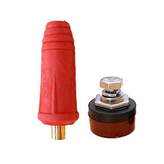 2Pcs/Set DKJ25-50-70 European Style Welding Cable Panel Socket Connector Kit