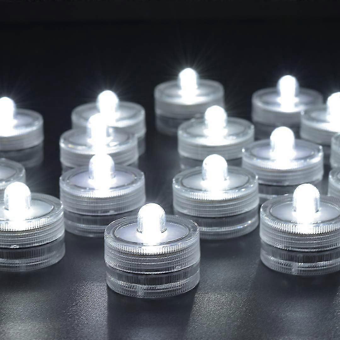 Waterproof Tea Lights, Submersible Led Lights, Battery Sub Led Lights (24 Pack)