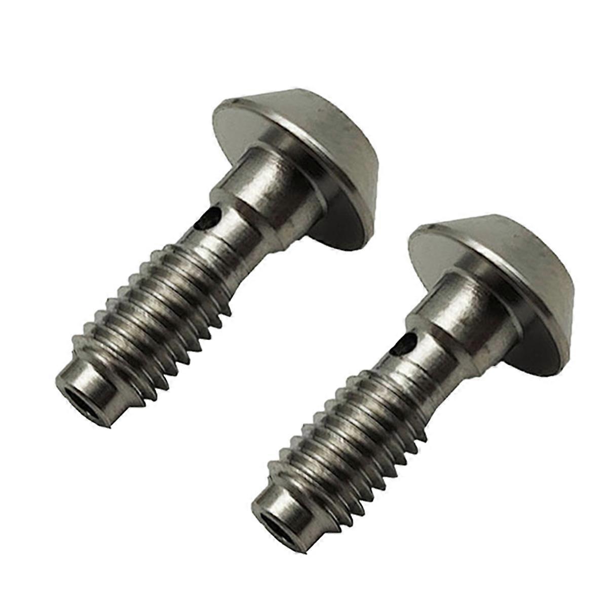 2Pcs Stainless Steel Bicycle Five-Wire Body Screw Oil Brake Replacement Parts for MT4 MT4E MT5