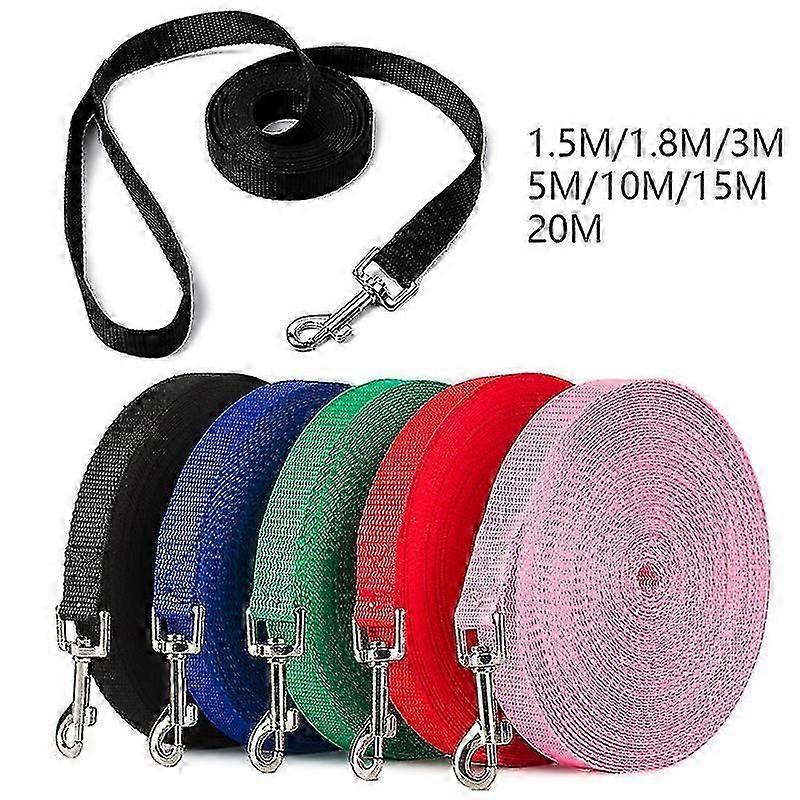 قوي دائم النايلون الحيوانات الأليفة الكلب الرصاص المقود ، الكلب التدريب المقود ، حبل الجر 5ft / 6 قدم / 10 أقدام طويلة ، 2cm واسعة ، للكلاب الصغيرة والمتوسطة