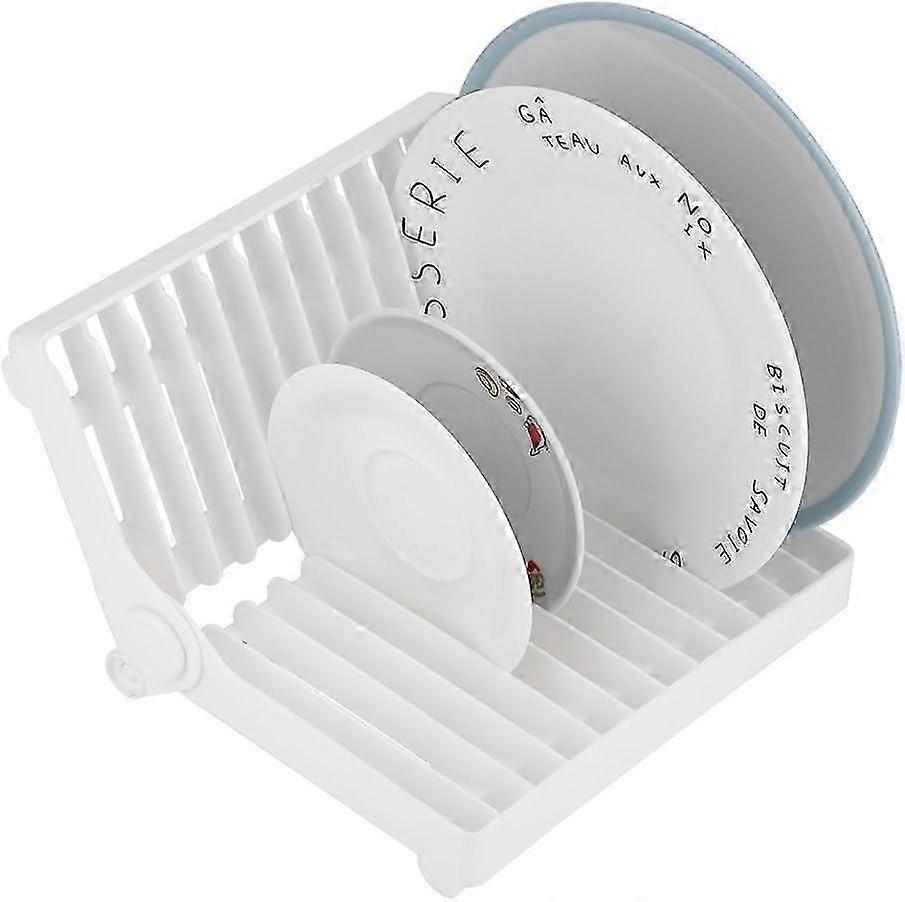 Dish Drying Rack Plactic Foldable Dishes Drainer Home Kitchen Dish Plate Drying Rack Organizer