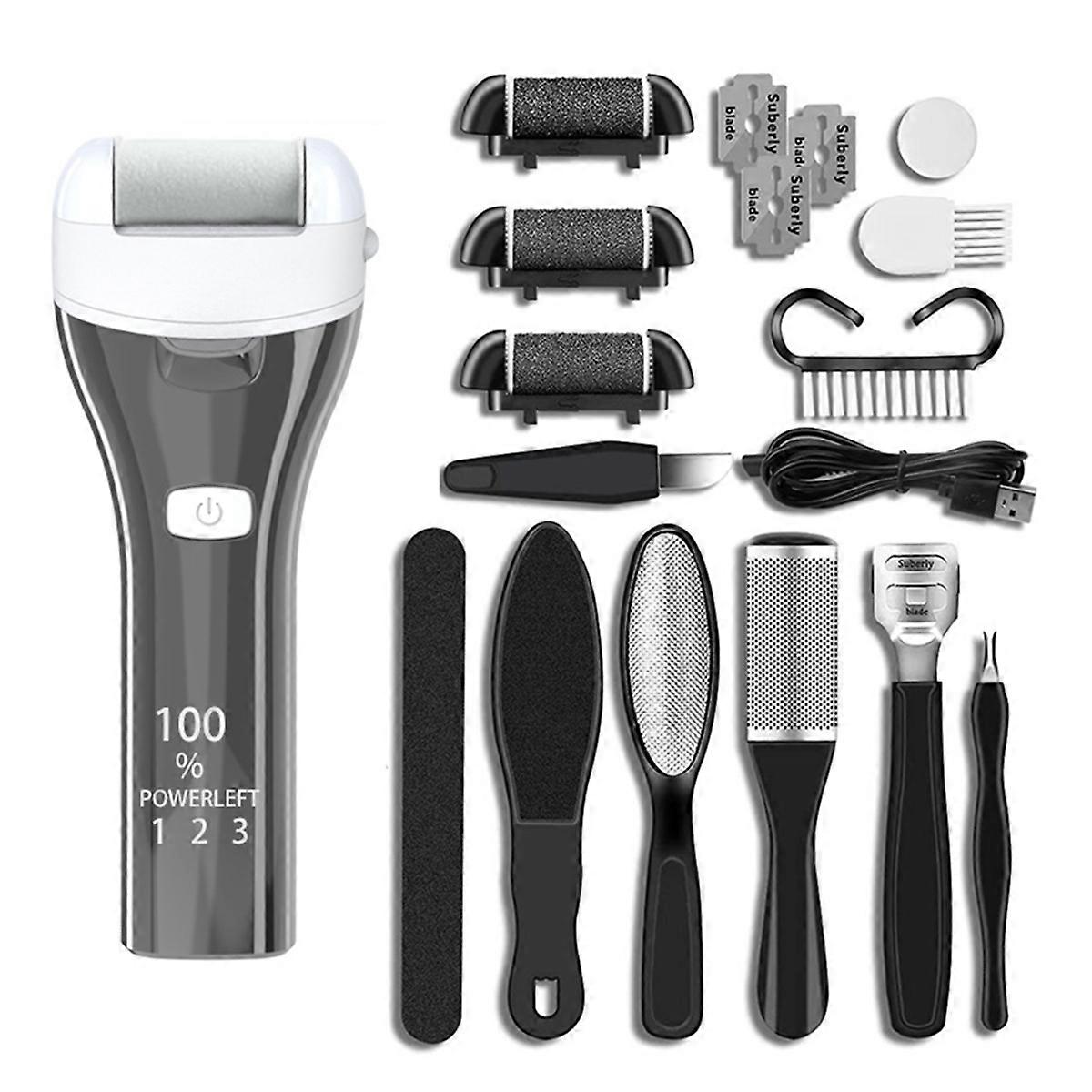 Foot Callus Removal Tool Automatic Pedicure Grinding Machine Waterproof Lighting Digital Display Enhanced Power