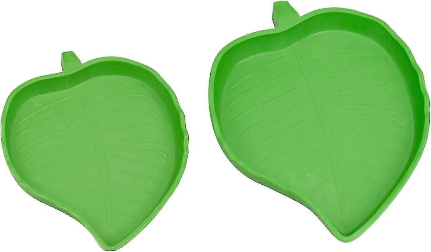 Leaf Shape Reptile Food Bowls