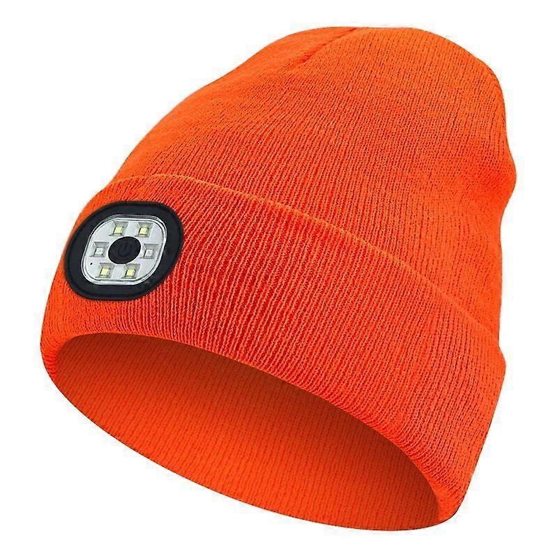 Gorro iluminado Ultra Bright 4 Led Linterna Frontal Impermeable Color 9