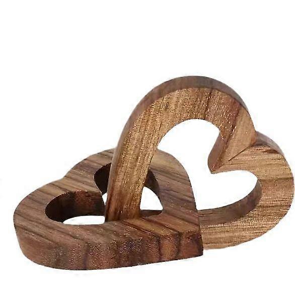 عيد الحب هدايا القلب الرومانسية لها ، قلوب خشب الزيتون المصنوعة يدويا للزوجين زوجة الزوج حفل زفاف الخطوبة الذكرى السنوية عيد ميلاد حلو قبل