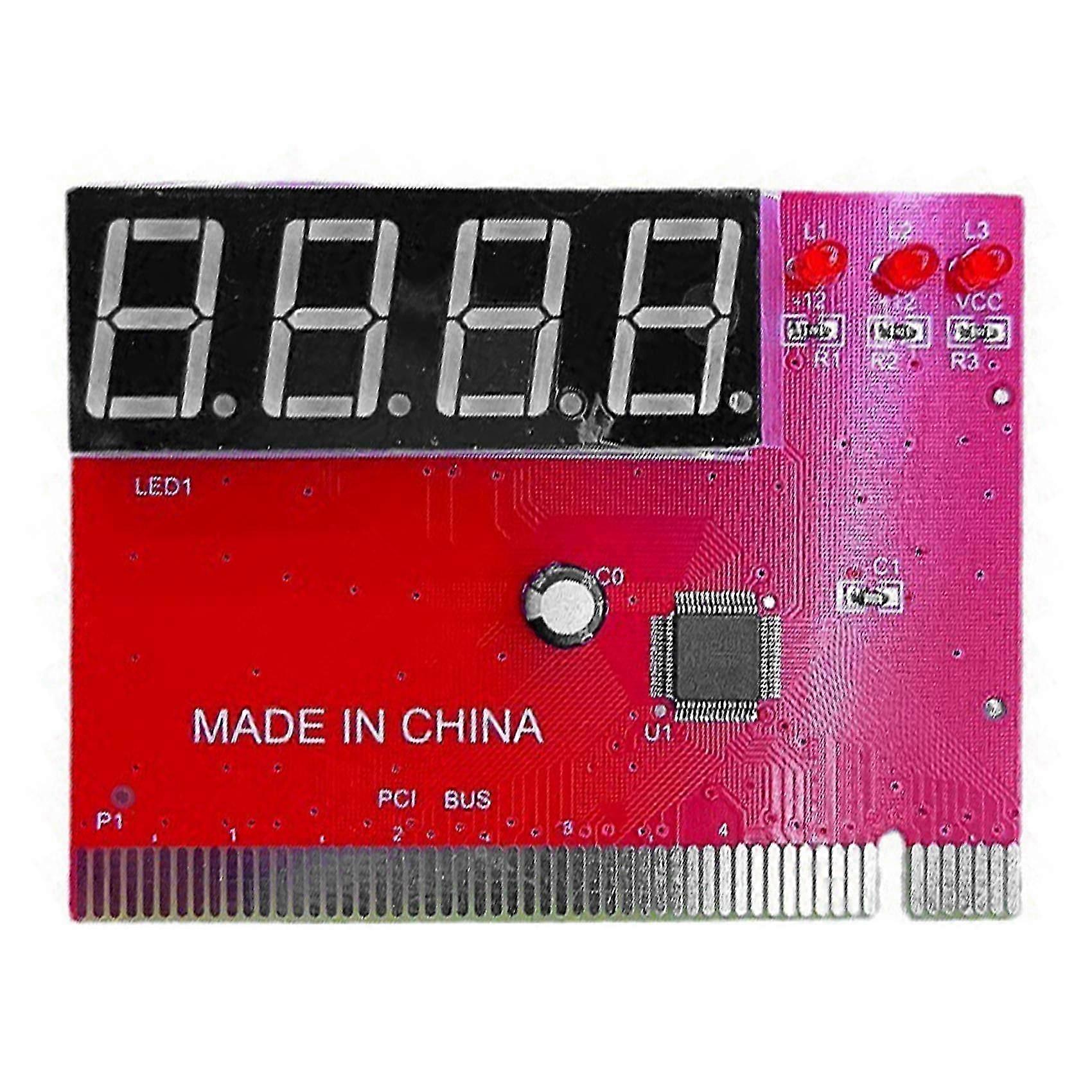 Computer PCI Test Card Motherboard LED 4-Digit Diagnostic Tester Debug Card PC Analyzer