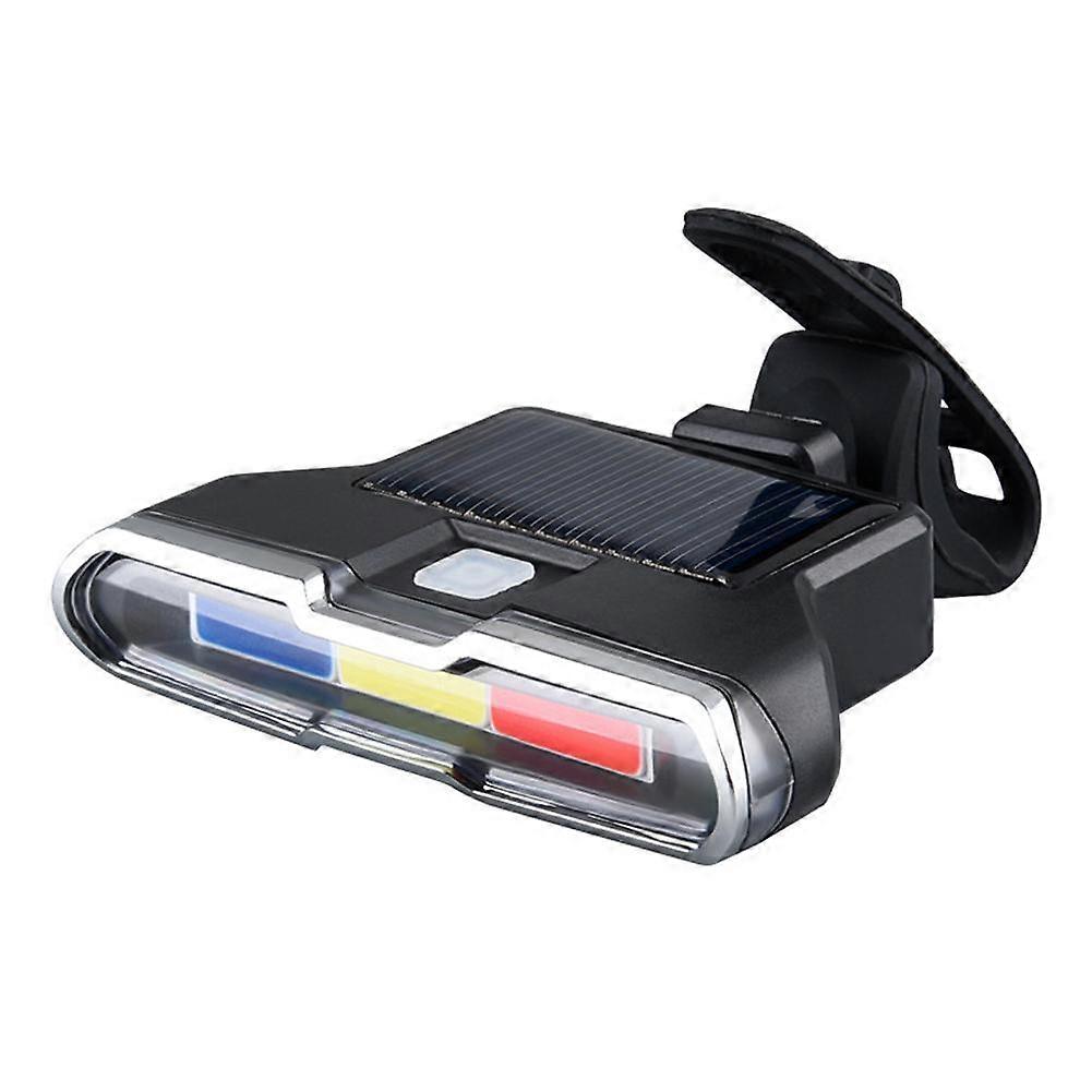 Bicycle Taillight Solar Bicycle Rear Light USB Charging Safety Warning Taillight
