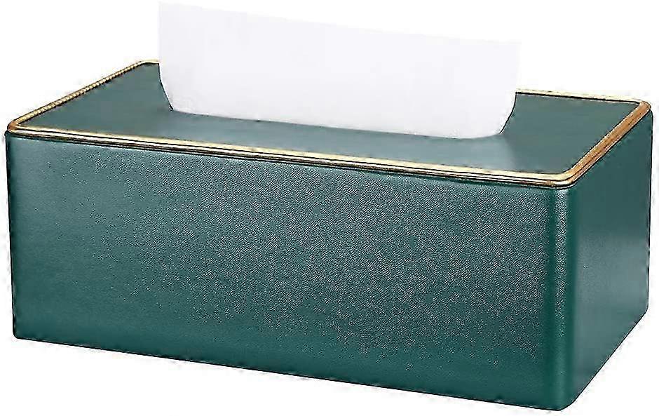 Tissue Box, Elegant Square - shaped Design with Gold - trimmed Edges, Ideal for Home and Office Decoration and Practical Use