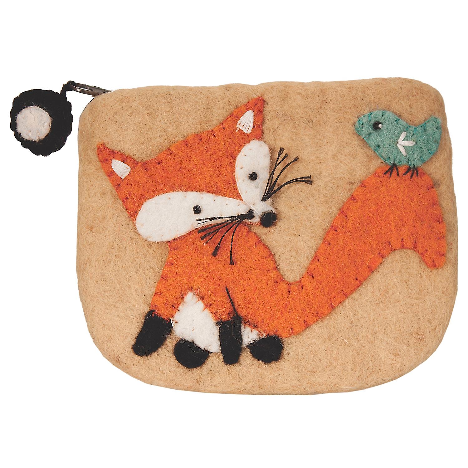 Felt Coin Purse Fox Wild Woolies