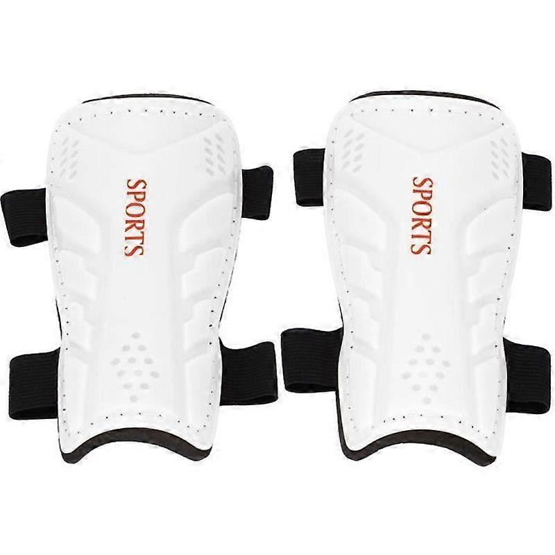 Football Shin Guards - VINGVO - Kids - White - Shockproof - Elastic