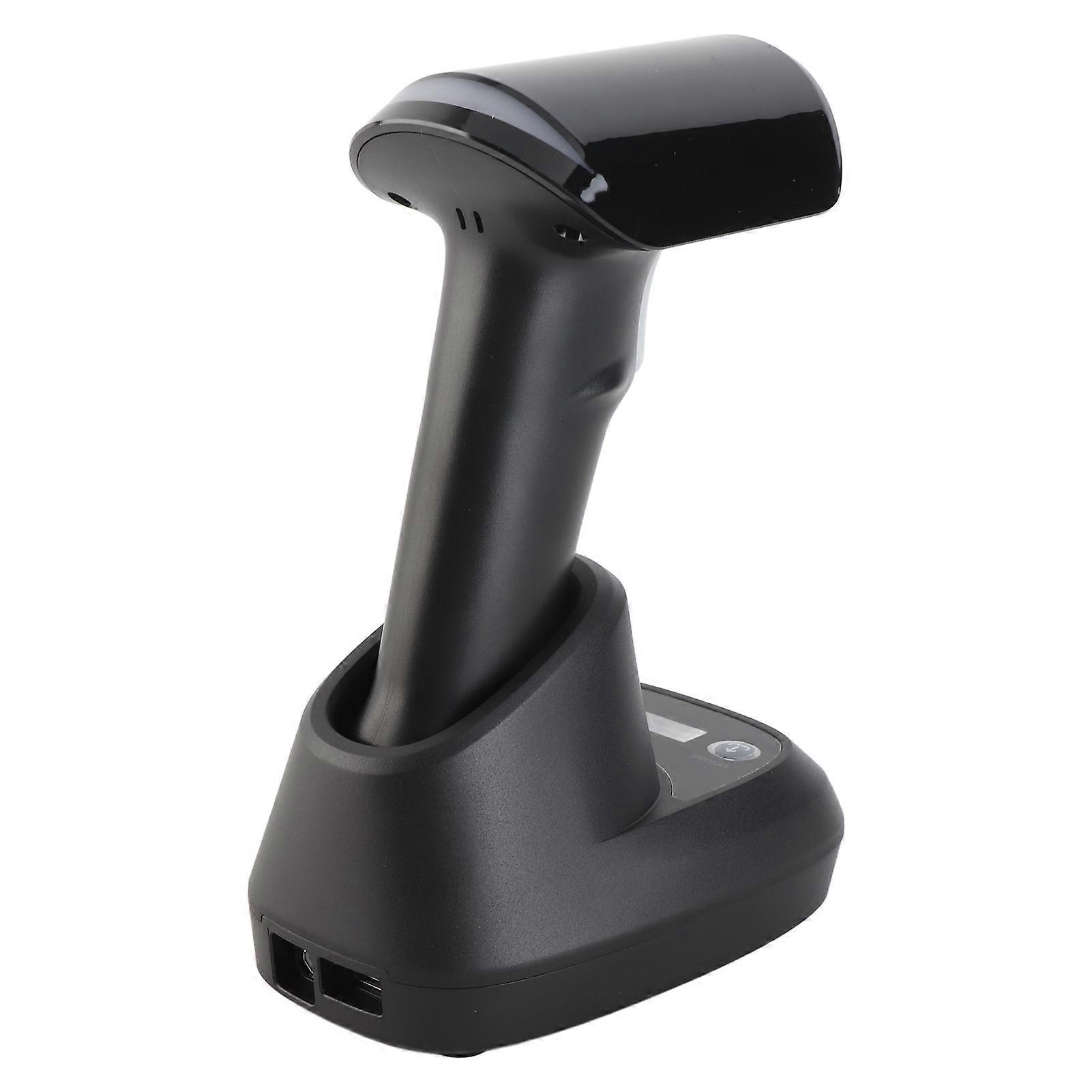 Wireless 2D 1D Barcode Scanner BT 2.4G USB Wired Connection High Speed Scanning with OLED Display for Paper and Screen Codes Reader Compatible for Wi