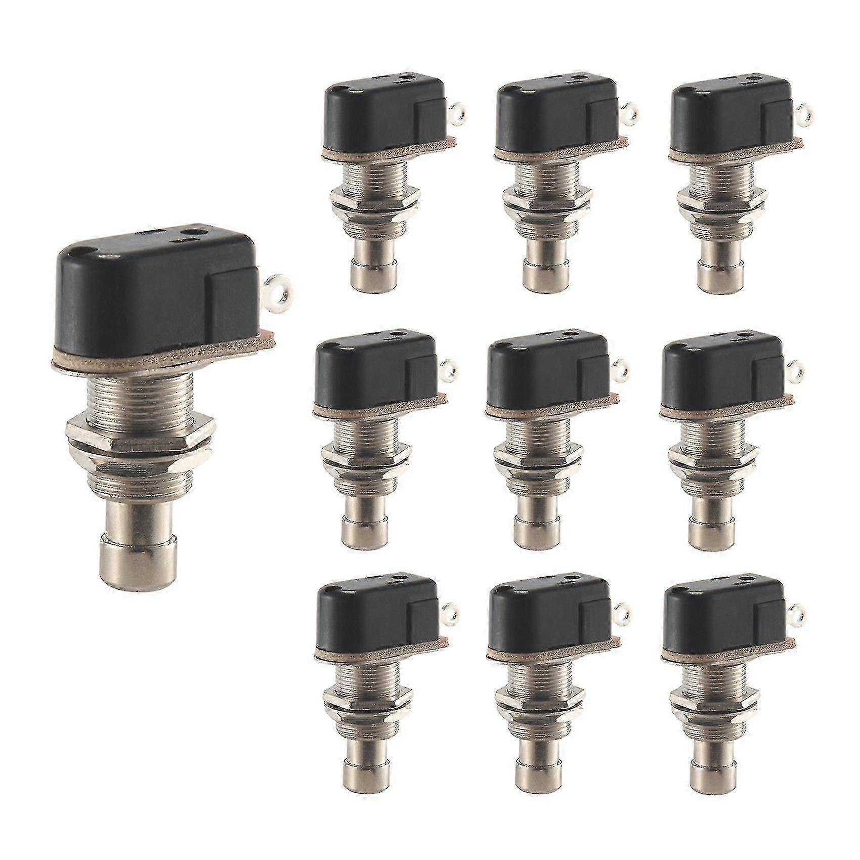Guitar Effects Pedal Box Momentary Spst Button Foot Switch Push Button Pack Of 10 Edition a
