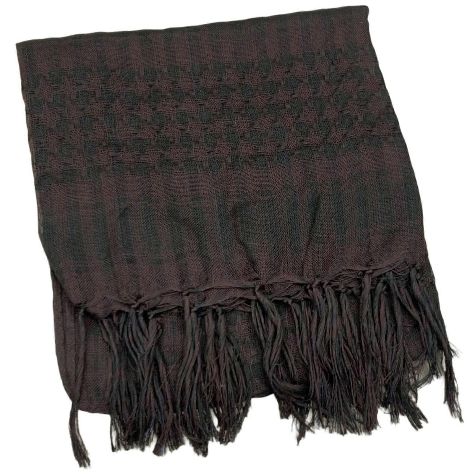Multi-usage Arafat Hijab écharpe châle Bandana adulte désert arabe Shemagh foulard arabe voile bourgogne