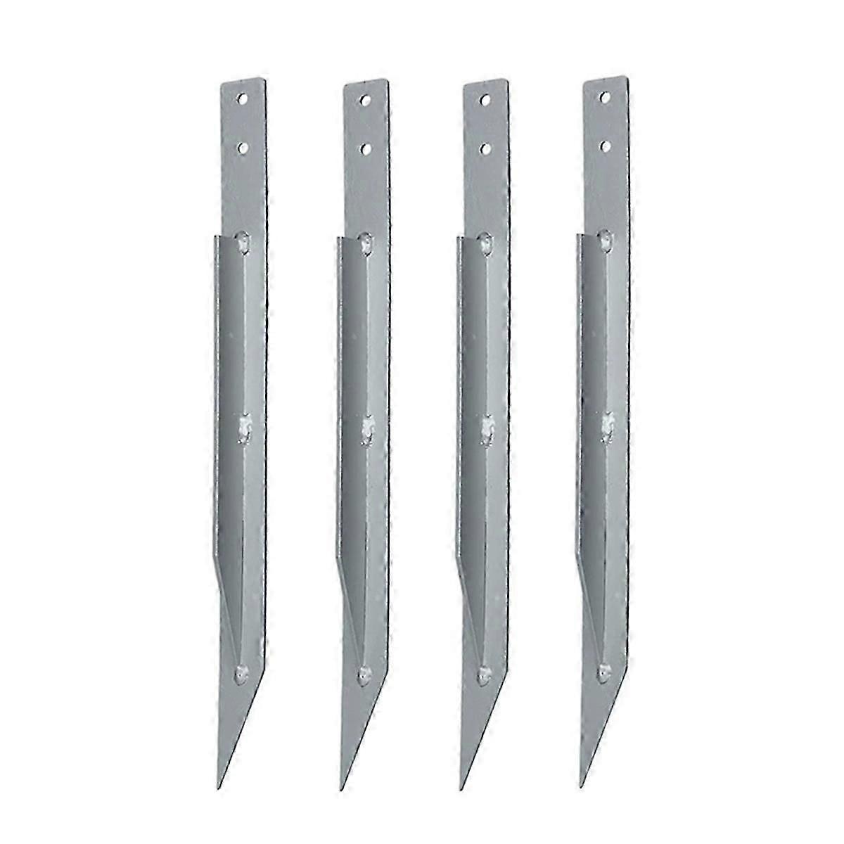 חבילה של 4 תיקון עמוד גדר - דוקרן קרקע משודרג של עמוד גדר לתיקון עץ מוטה/שבור