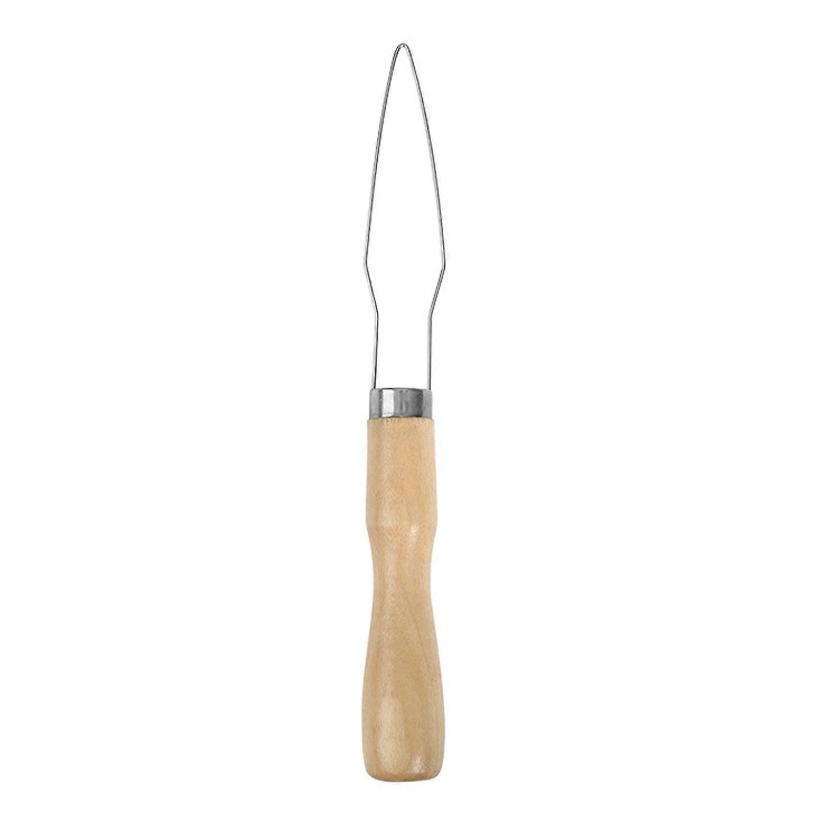 Button Hook Wood Handle Wire Loop Pull Through Aids Button Helper Button Assist Device Dressing Aid Assist Device Tool