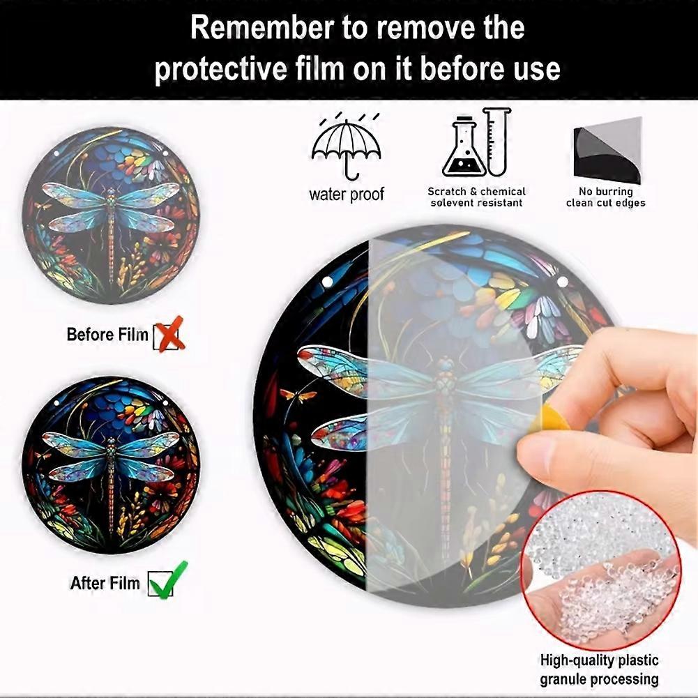 Glasmalerei Libelle Schöne Fensterbehang