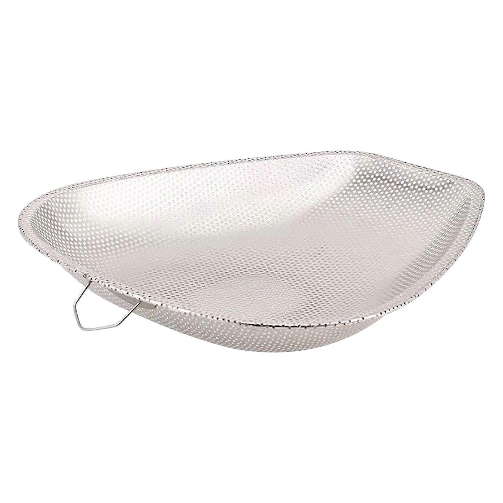 Stainless Steel Dustpan For Draining Vegetables Convenient And The Back Hook Is Easy To Store And Can Be Easily Cleaned With Rinse Home